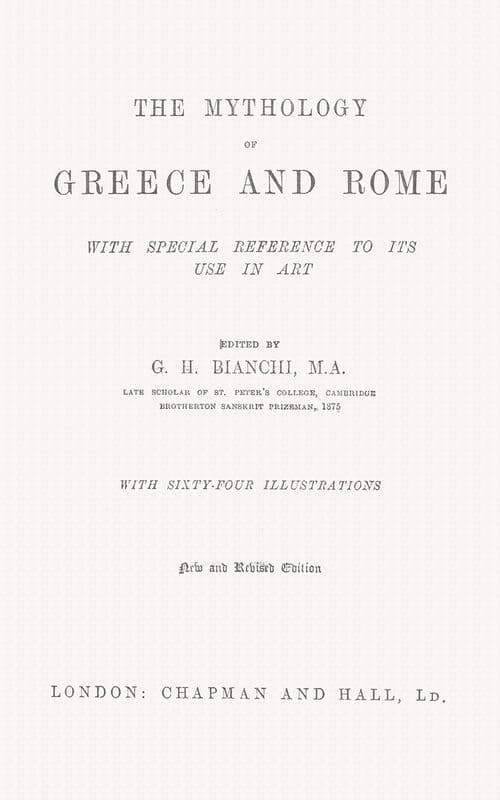 Mythology of Greece and Rome